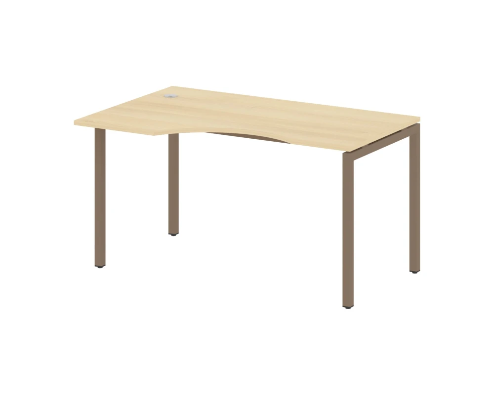 Стол криволинейный левый на П-образном м/к 1400x900x750 Метал Систем Куатро 4х4 / Metal System Quattro 4x4