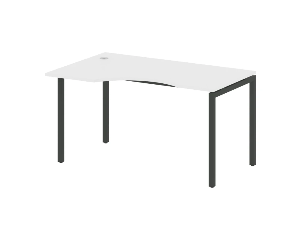 Стол криволинейный левый на П-образном м/к 1400x900x750 Метал Систем Куатро 4х4 / Metal System Quattro 4x4