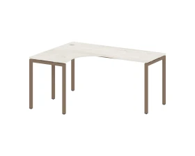 Стол криволинейный левый на П-образном м/к 1600x1200x750 Метал Систем Куатро 4х4 / Metal System Quattro 4x4 images