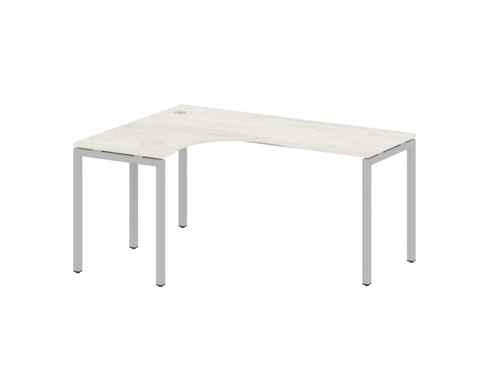 Стол криволинейный левый на П-образном м/к 1600x1200x750 Метал Систем Куатро 4х4 / Metal System Quattro 4x4