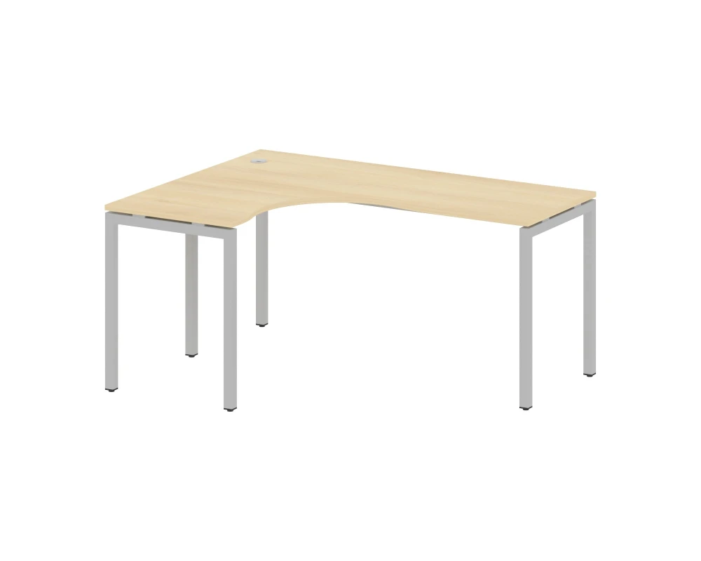 Стол криволинейный левый на П-образном м/к 1600x1200x750 Метал Систем Куатро 4х4 / Metal System Quattro 4x4