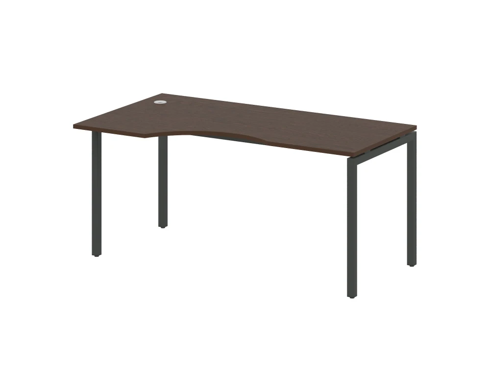 Стол криволинейный левый на П-образном м/к 1600x900x750 Метал Систем Куатро 4х4 / Metal System Quattro 4x4