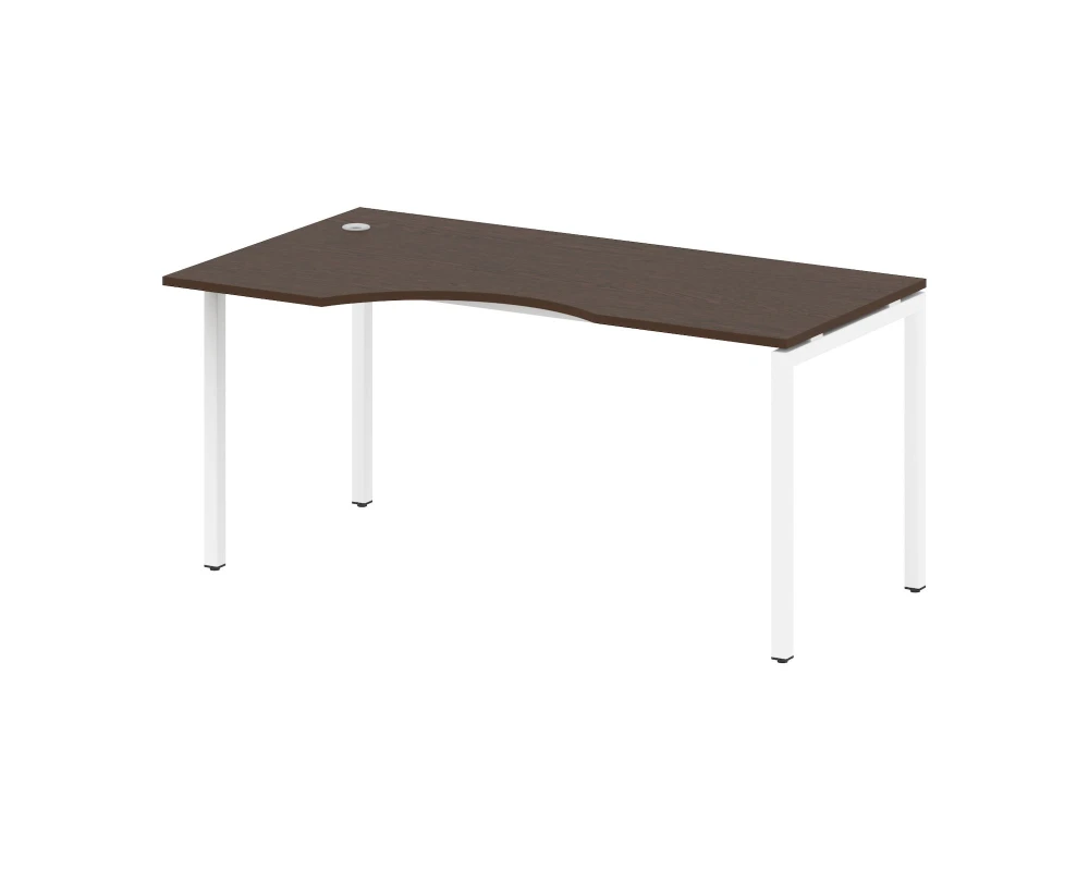 Стол криволинейный левый на П-образном м/к 1600x900x750 Метал Систем Куатро 4х4 / Metal System Quattro 4x4