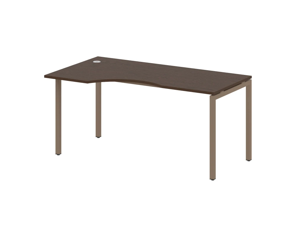 Стол криволинейный левый на П-образном м/к 1600x900x750 Метал Систем Куатро 4х4 / Metal System Quattro 4x4