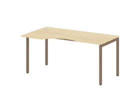 Стол криволинейный левый на П-образном м/к 1600x900x750 Метал Систем Куатро 4х4 / Metal System Quattro 4x4 images