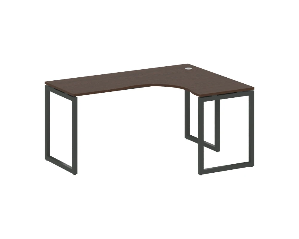 Стол криволинейный правый на О-образном м/к 1600x1200x750 Метал Систем Куатро 4х4 / Metal System Quattro 4x4