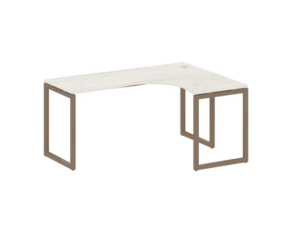 Стол криволинейный правый на О-образном м/к 1600x1200x750 Метал Систем Куатро 4х4 / Metal System Quattro 4x4