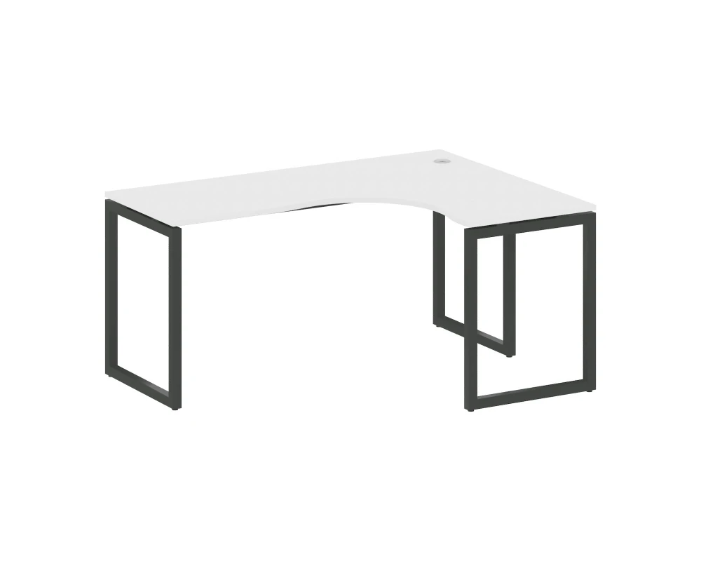 Стол криволинейный правый на О-образном м/к 1600x1200x750 Метал Систем Куатро 4х4 / Metal System Quattro 4x4