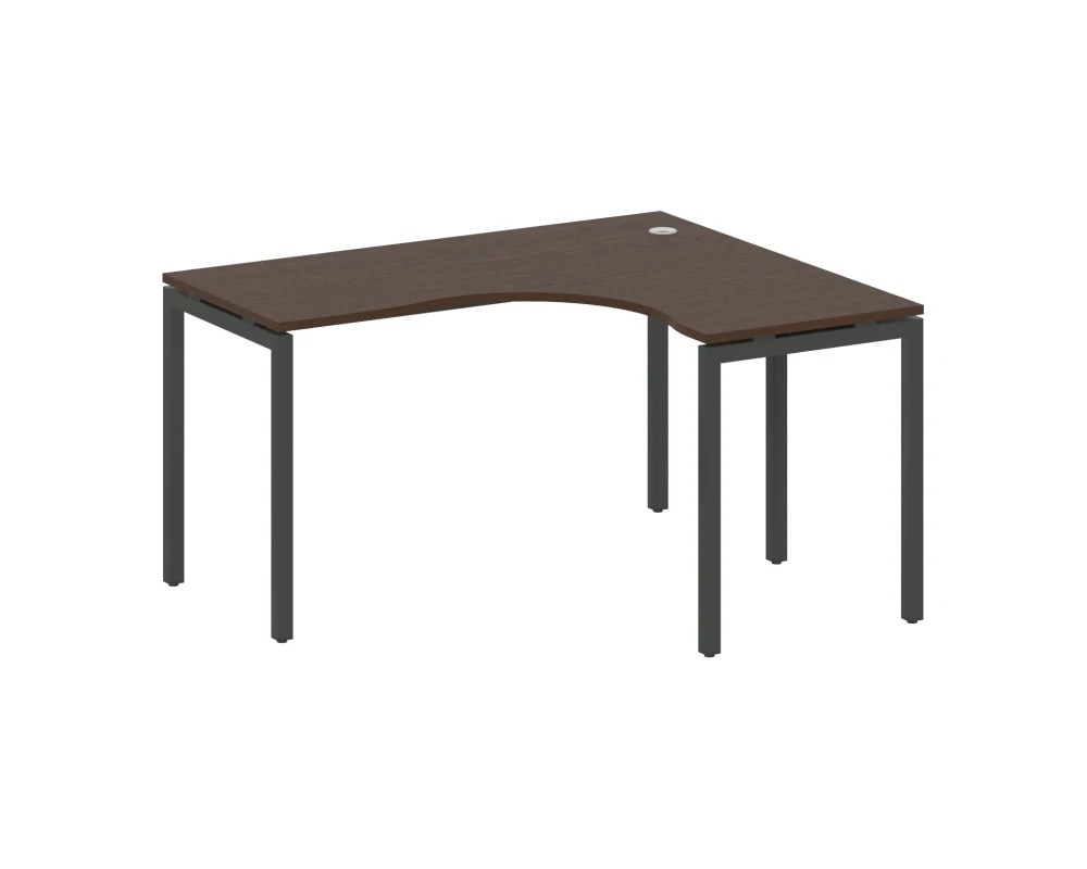 Стол криволинейный правый на П-образном м/к 1400x1200x750 Метал Систем Куатро 4х4 / Metal System Quattro 4x4