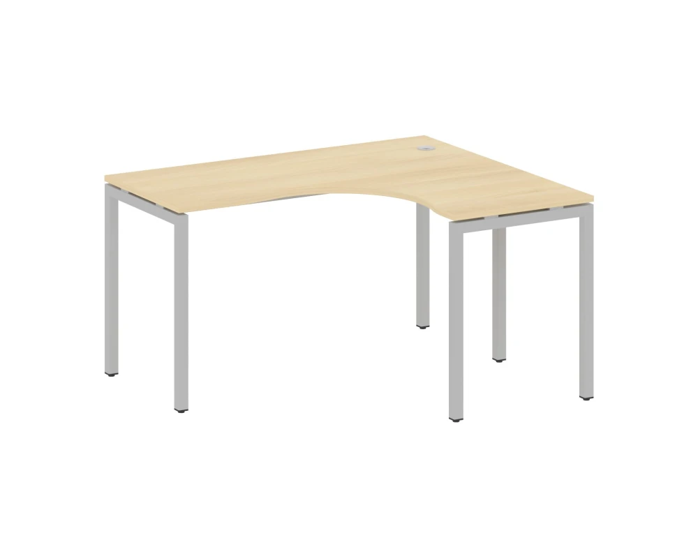 Стол криволинейный правый на П-образном м/к 1400x1200x750 Метал Систем Куатро 4х4 / Metal System Quattro 4x4