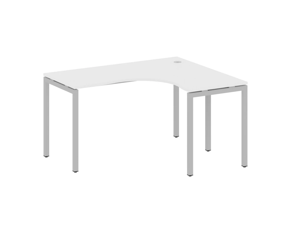 Стол криволинейный правый на П-образном м/к 1400x1200x750 Метал Систем Куатро 4х4 / Metal System Quattro 4x4