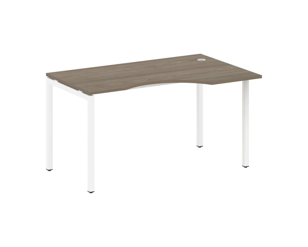 Стол криволинейный правый на П-образном м/к 1400x900x750 Метал Систем Куатро 4х4 / Metal System Quattro 4x4