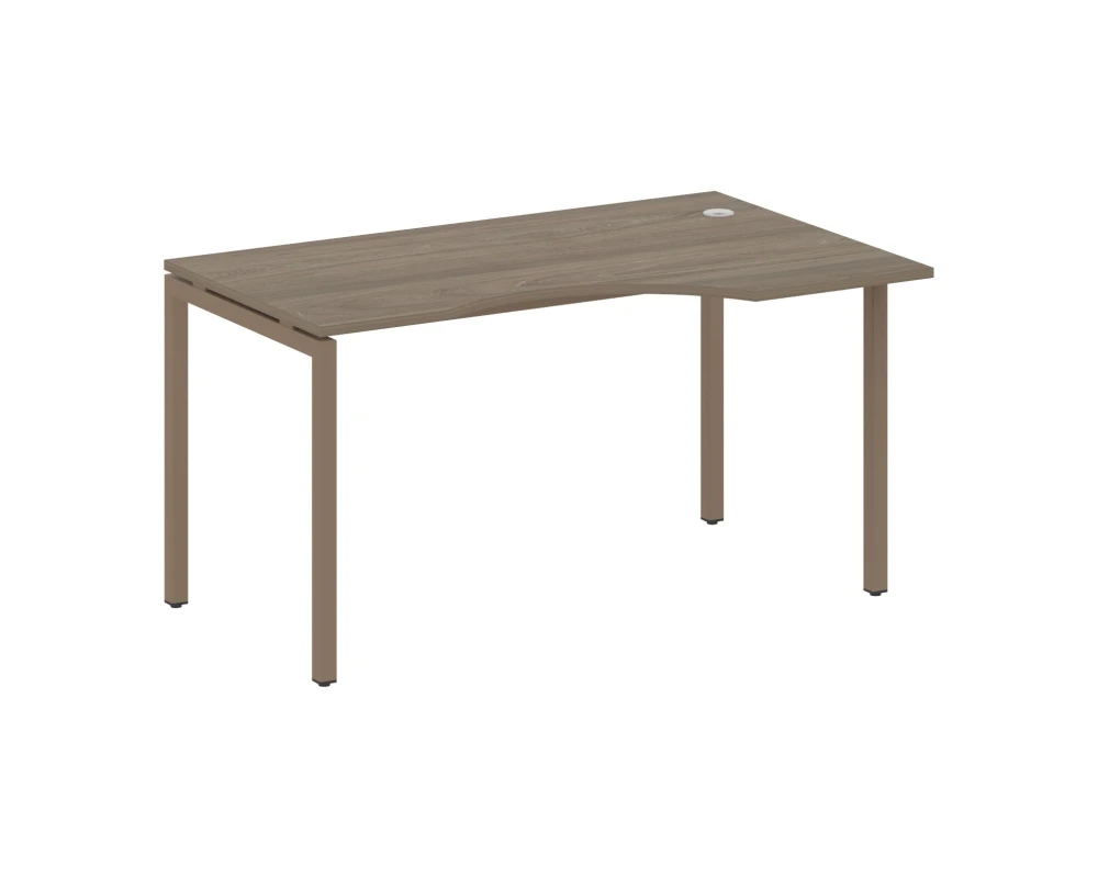 Стол криволинейный правый на П-образном м/к 1400x900x750 Метал Систем Куатро 4х4 / Metal System Quattro 4x4