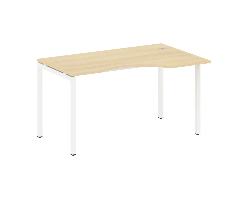 Стол криволинейный правый на П-образном м/к 1400x900x750 Метал Систем Куатро 4х4 / Metal System Quattro 4x4