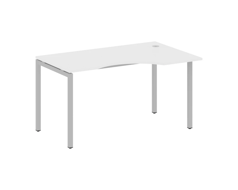 Стол криволинейный правый на П-образном м/к 1400x900x750 Метал Систем Куатро 4х4 / Metal System Quattro 4x4