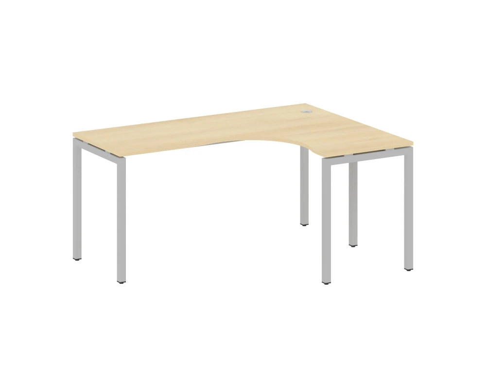 Стол криволинейный правый на П-образном м/к 1600x1200x750 Метал Систем Куатро 4х4 / Metal System Quattro 4x4