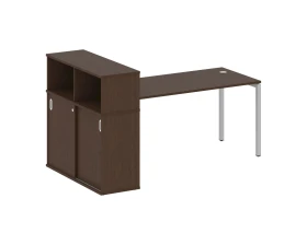 Стол письменный с шкафом-купе на П-образном м/к 2010x1120x1098 Метал Систем Куатро 4х4 / Metal System Quattro 4x4 images