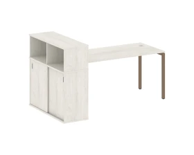 Стол письменный с шкафом-купе на П-образном м/к 2010x1120x1098 Метал Систем Куатро 4х4 / Metal System Quattro 4x4 images