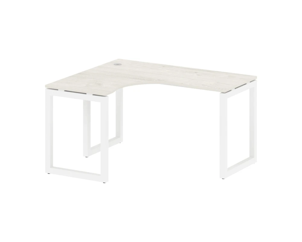 Стол криволинейный левый на О-образном м/к 1400x1200x750 Метал Систем Куатро 5x5 / Metal System Quattro 5x5