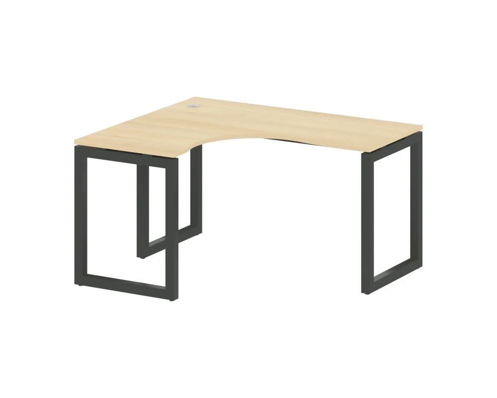 Стол криволинейный левый на О-образном м/к 1400x1200x750 Метал Систем Куатро 5x5 / Metal System Quattro 5x5