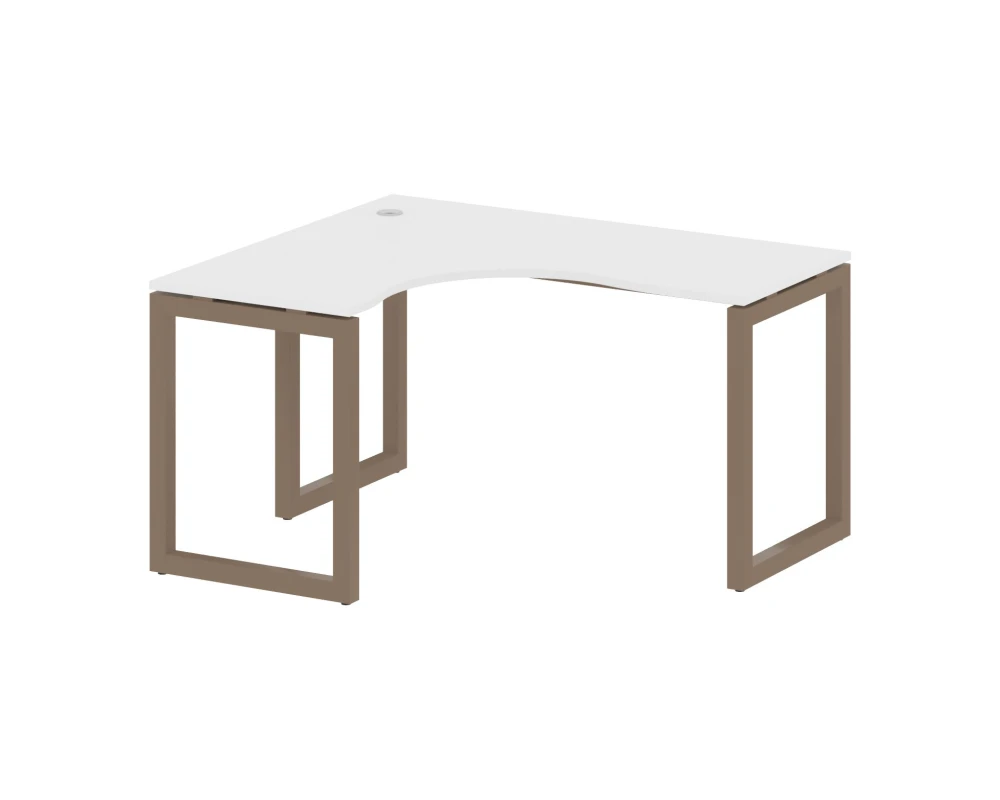 Стол криволинейный левый на О-образном м/к 1400x1200x750 Метал Систем Куатро 5x5 / Metal System Quattro 5x5