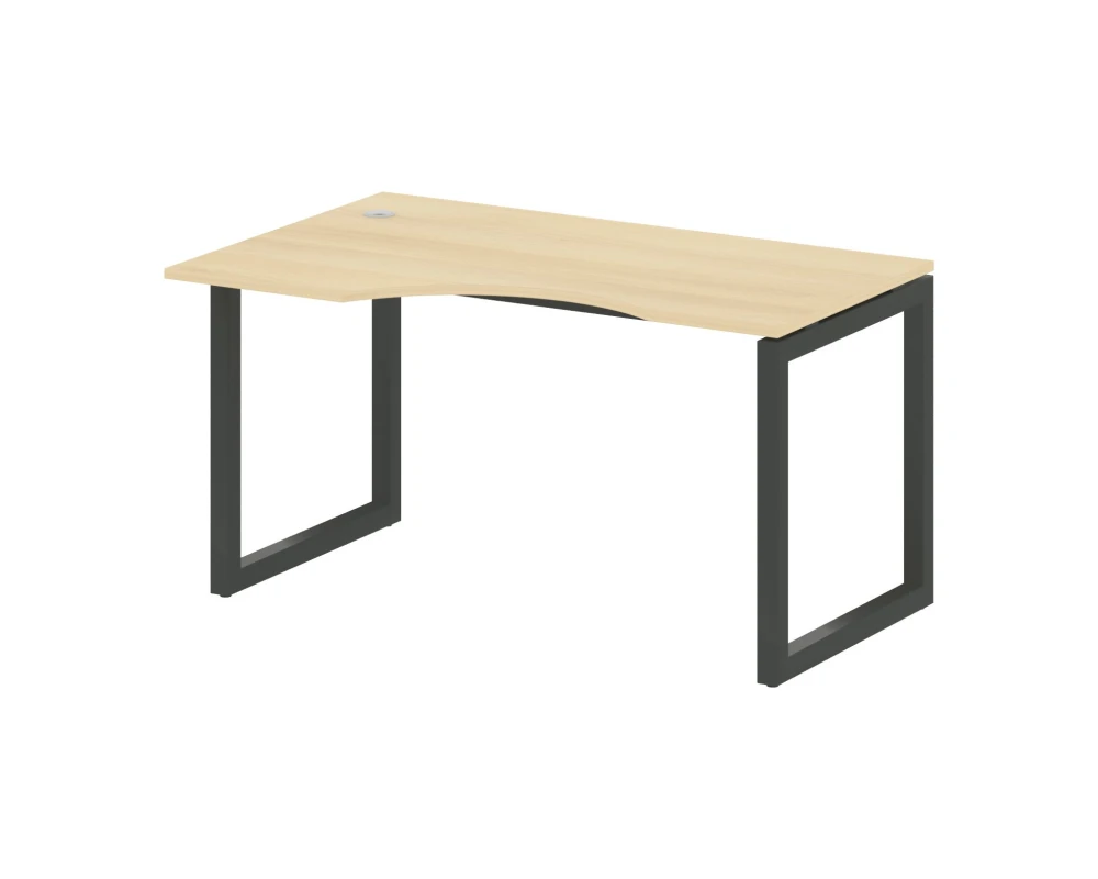 Стол криволинейный левый на О-образном м/к 1400x900x750 Метал Систем Куатро 5x5 / Metal System Quattro 5x5