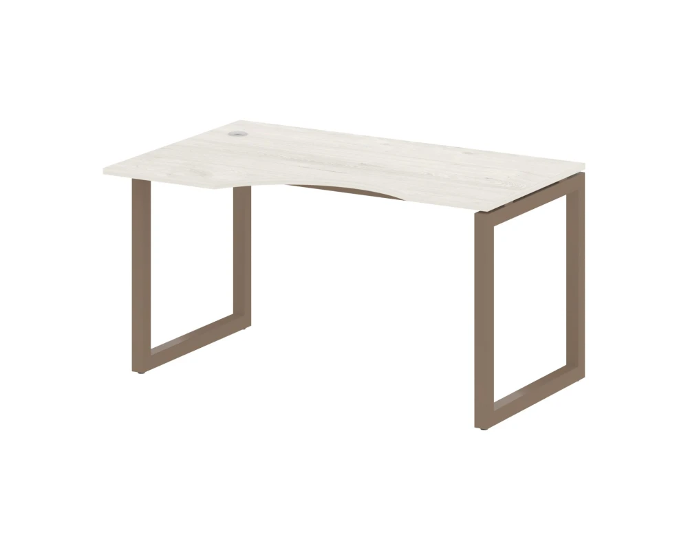 Стол криволинейный левый на О-образном м/к 1400x900x750 Метал Систем Куатро 5x5 / Metal System Quattro 5x5