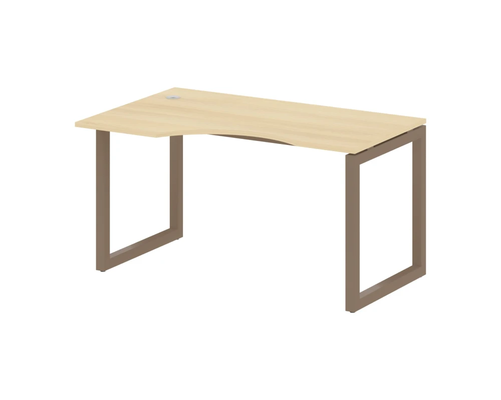 Стол криволинейный левый на О-образном м/к 1400x900x750 Метал Систем Куатро 5x5 / Metal System Quattro 5x5