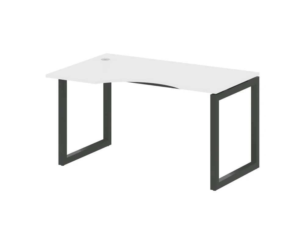 Стол криволинейный левый на О-образном м/к 1400x900x750 Метал Систем Куатро 5x5 / Metal System Quattro 5x5