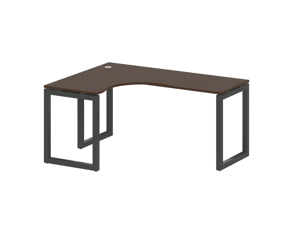 Стол криволинейный левый на О-образном м/к 1600x1200x750 Метал Систем Куатро 5x5 / Metal System Quattro 5x5