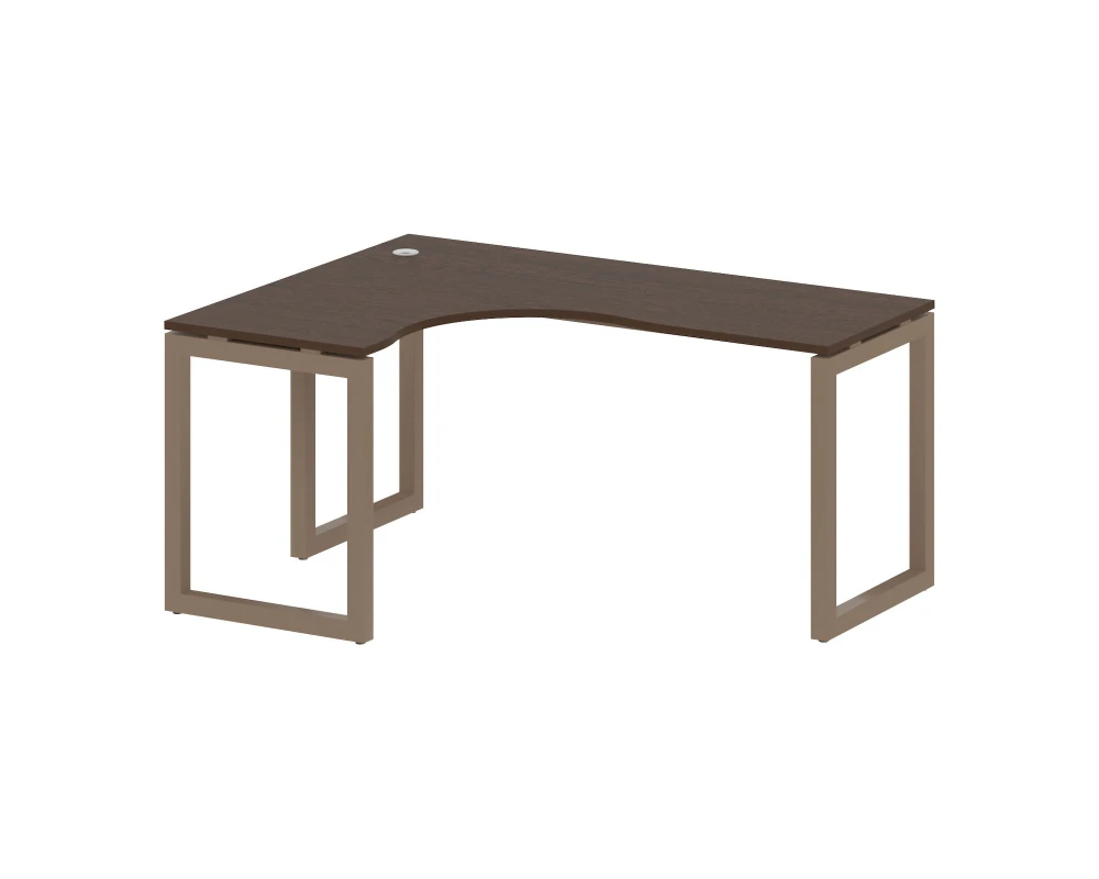 Стол криволинейный левый на О-образном м/к 1600x1200x750 Метал Систем Куатро 5x5 / Metal System Quattro 5x5