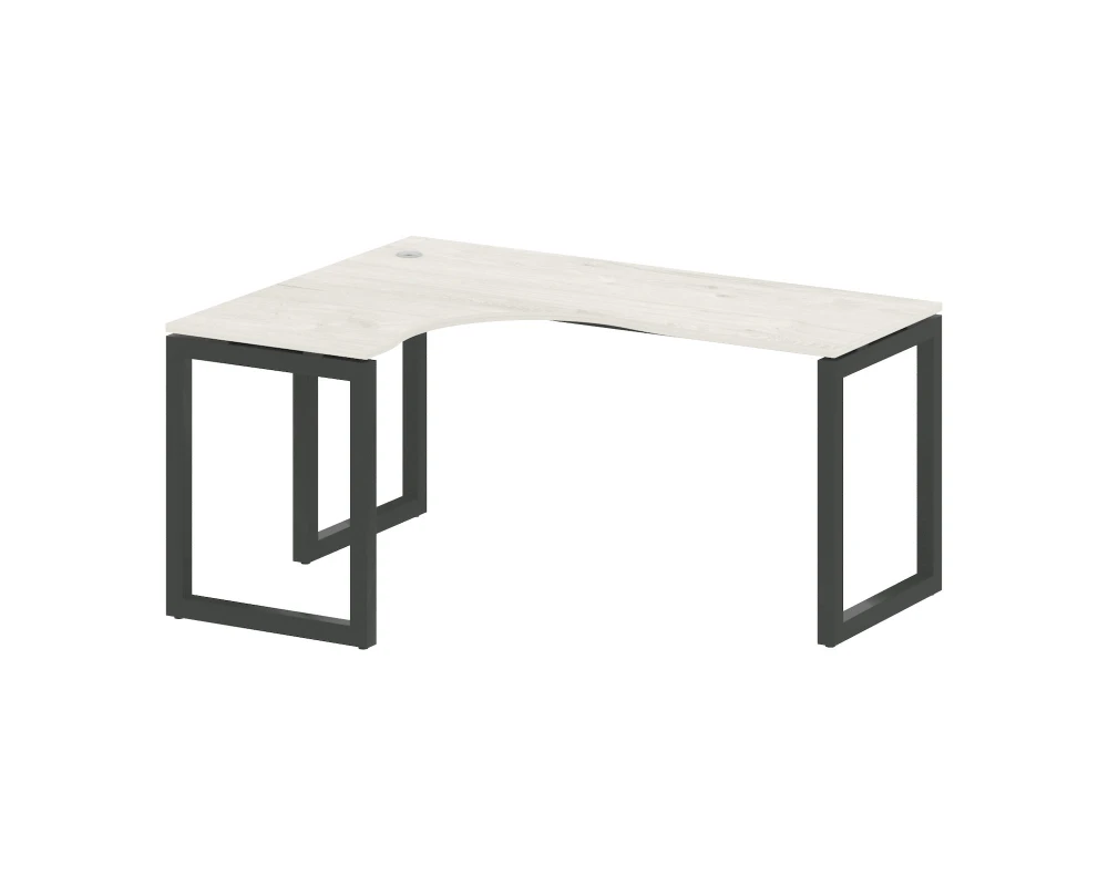 Стол криволинейный левый на О-образном м/к 1600x1200x750 Метал Систем Куатро 5x5 / Metal System Quattro 5x5