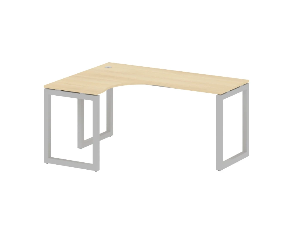 Стол криволинейный левый на О-образном м/к 1600x1200x750 Метал Систем Куатро 5x5 / Metal System Quattro 5x5