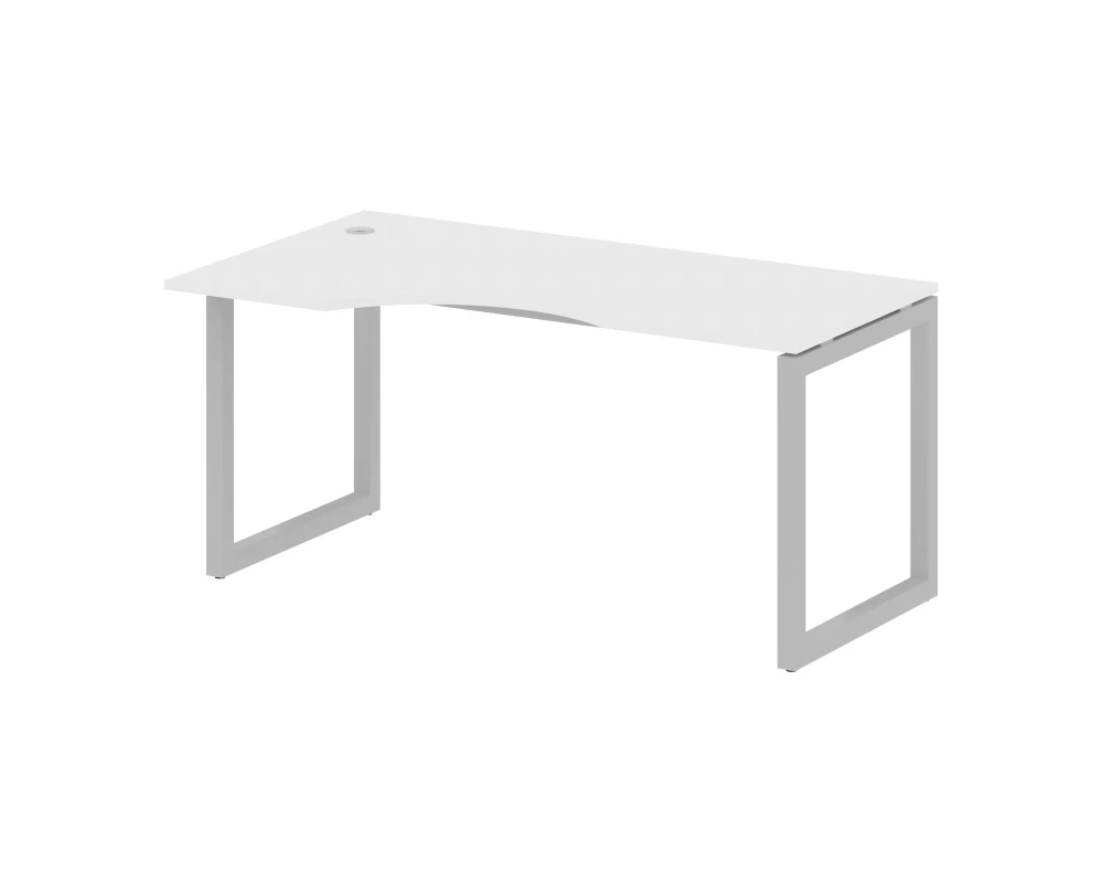 Стол криволинейный левый на О-образном м/к 1600x900x750 Метал Систем Куатро 5x5 / Metal System Quattro 5x5