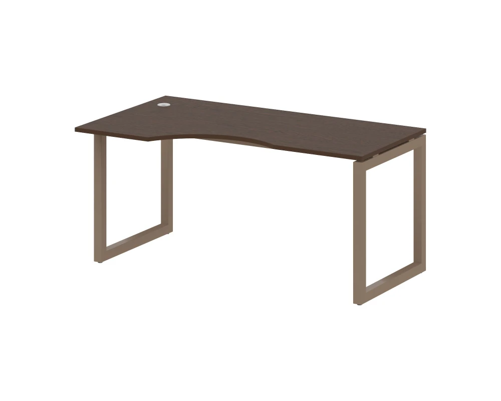 Стол криволинейный левый на О-образном м/к 1600x900x750 Метал Систем Куатро 5x5 / Metal System Quattro 5x5