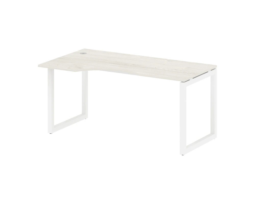 Стол криволинейный левый на О-образном м/к 1600x900x750 Метал Систем Куатро 5x5 / Metal System Quattro 5x5