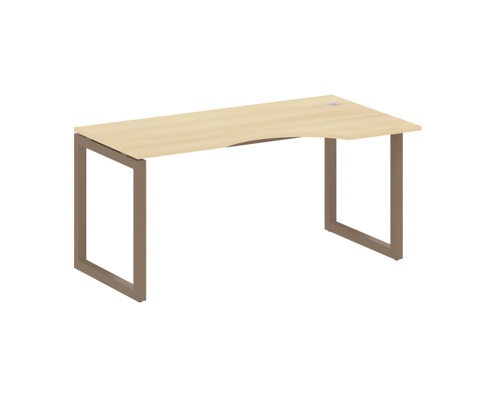 Стол криволинейный левый на О-образном м/к 1600x900x750 Метал Систем Куатро 5x5 / Metal System Quattro 5x5