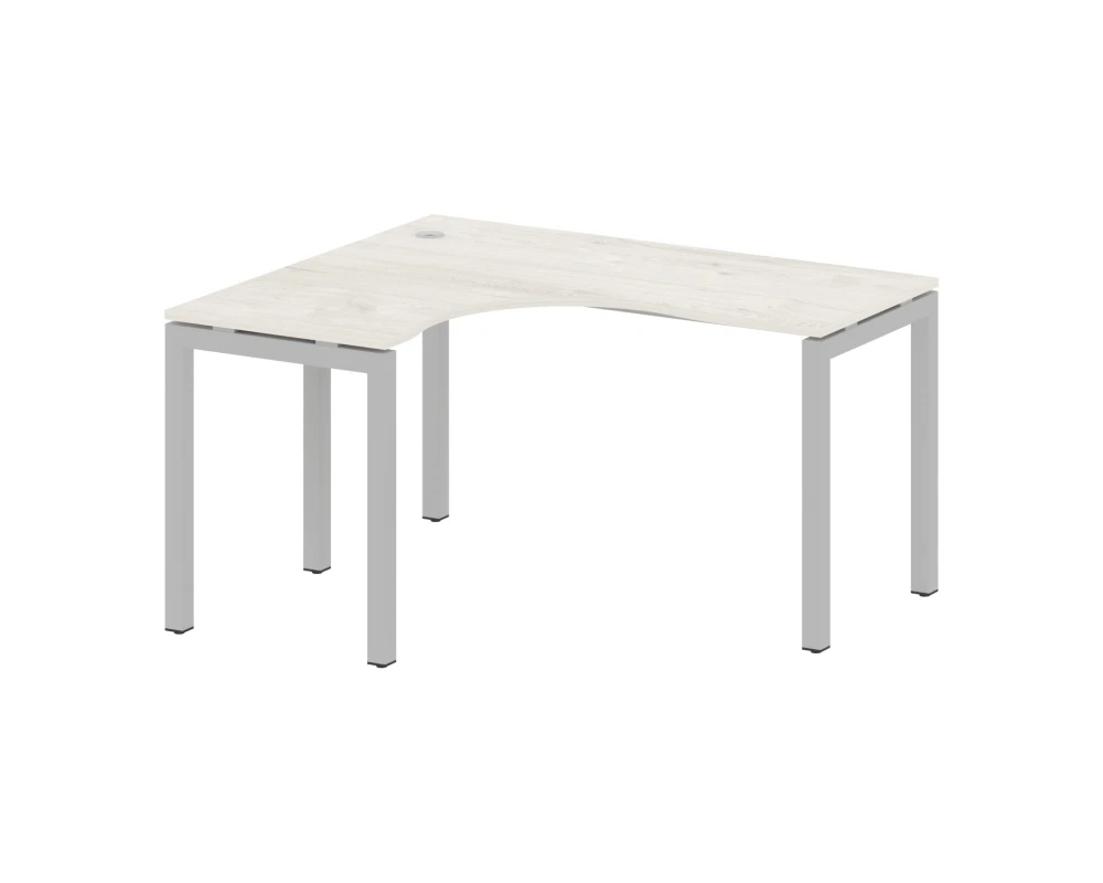 Стол криволинейный левый на П-образном м/к 1400x1200x750 Метал Систем Куатро 5x5 / Metal System Quattro 5x5