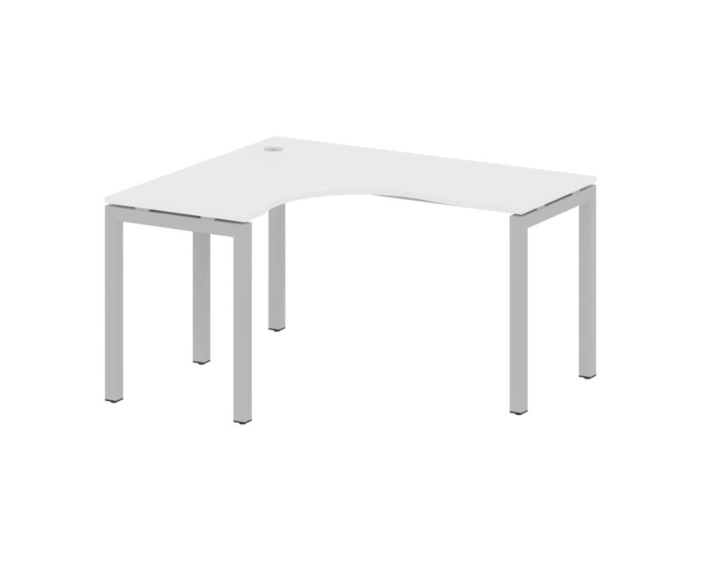 Стол криволинейный левый на П-образном м/к 1400x1200x750 Метал Систем Куатро 5x5 / Metal System Quattro 5x5