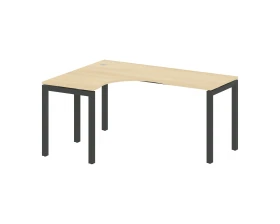 Стол криволинейный левый на П-образном м/к 1600x1200x750 Метал Систем Куатро 5x5 / Metal System Quattro 5x5 images