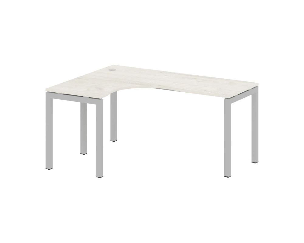 Стол криволинейный левый на П-образном м/к 1600x1200x750 Метал Систем Куатро 5x5 / Metal System Quattro 5x5