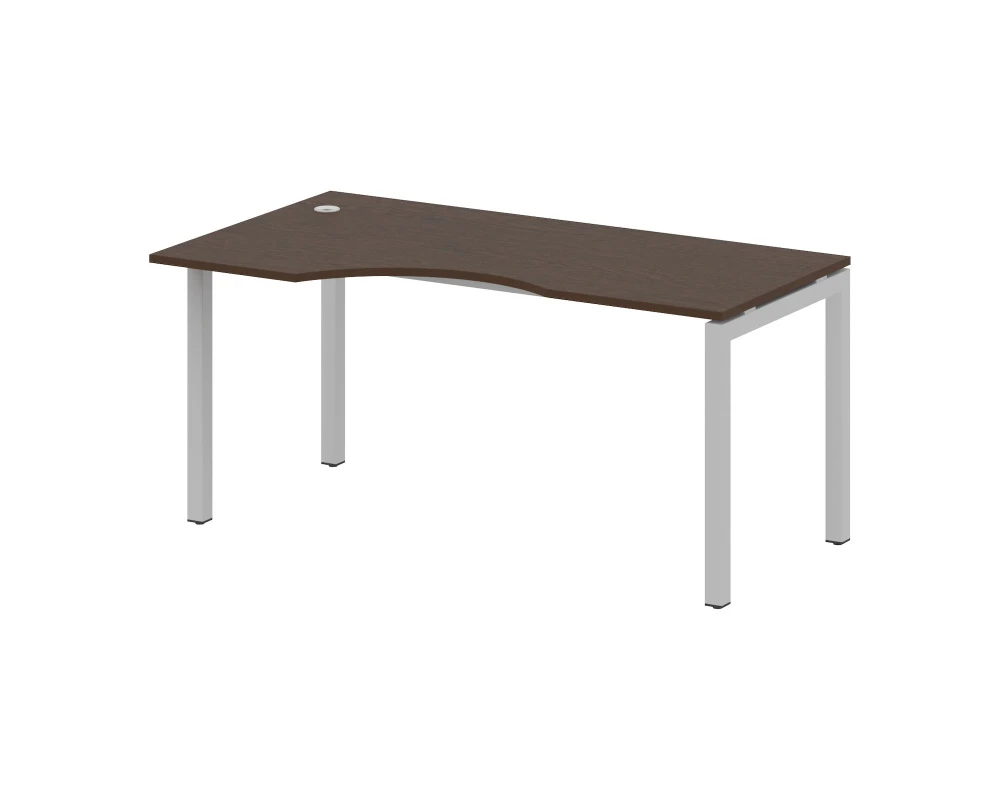 Стол криволинейный левый на П-образном м/к 1600x900x750 Метал Систем Куатро 5x5 / Metal System Quattro 5x5