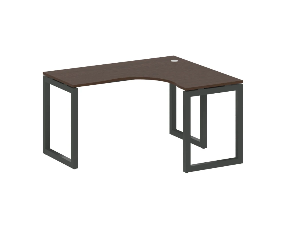 Стол криволинейный правый на О-образном м/к 1400x1200x750 Метал Систем Куатро 5x5 / Metal System Quattro 5x5