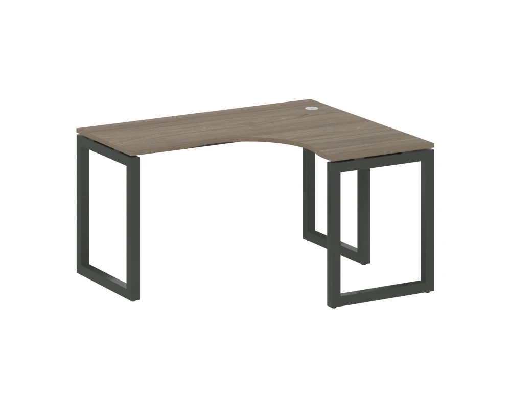 Стол криволинейный правый на О-образном м/к 1400x1200x750 Метал Систем Куатро 5x5 / Metal System Quattro 5x5