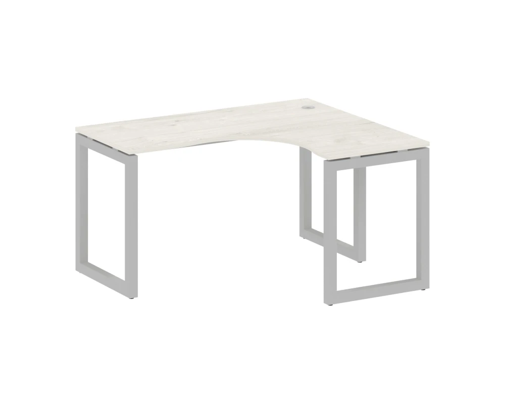 Стол криволинейный правый на О-образном м/к 1400x1200x750 Метал Систем Куатро 5x5 / Metal System Quattro 5x5