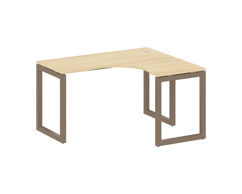 Стол криволинейный правый на О-образном м/к 1400x1200x750 Метал Систем Куатро 5x5 / Metal System Quattro 5x5