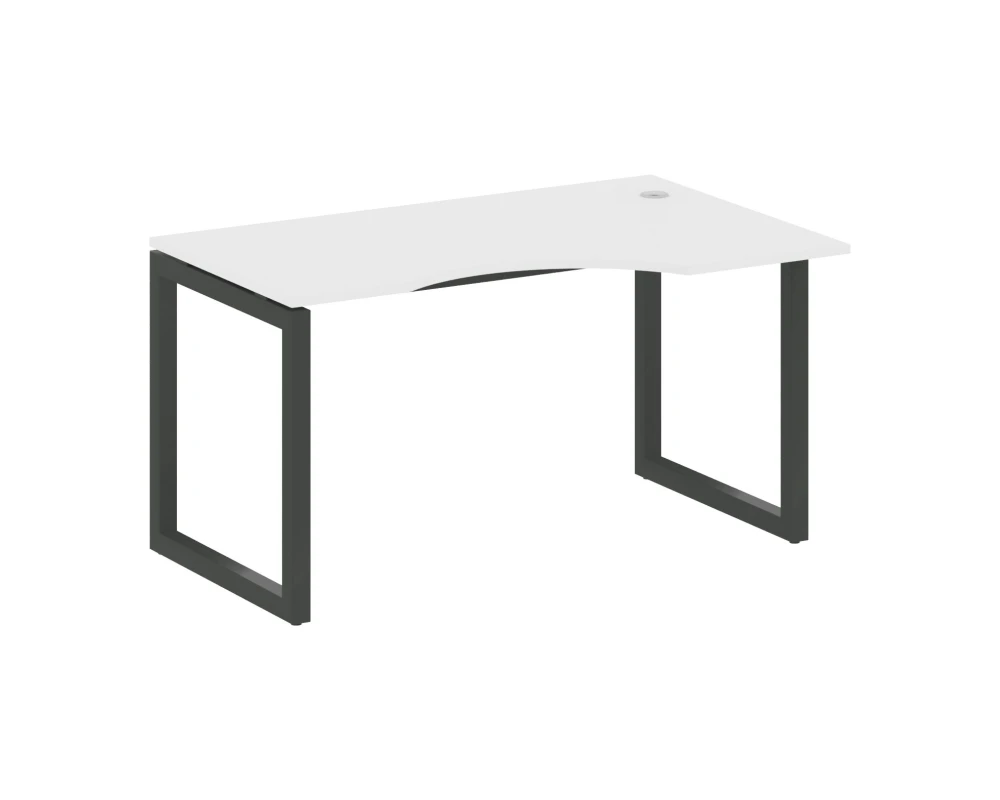 Стол криволинейный правый на О-образном м/к 1400x900x750 Метал Систем Куатро 5x5 / Metal System Quattro 5x5