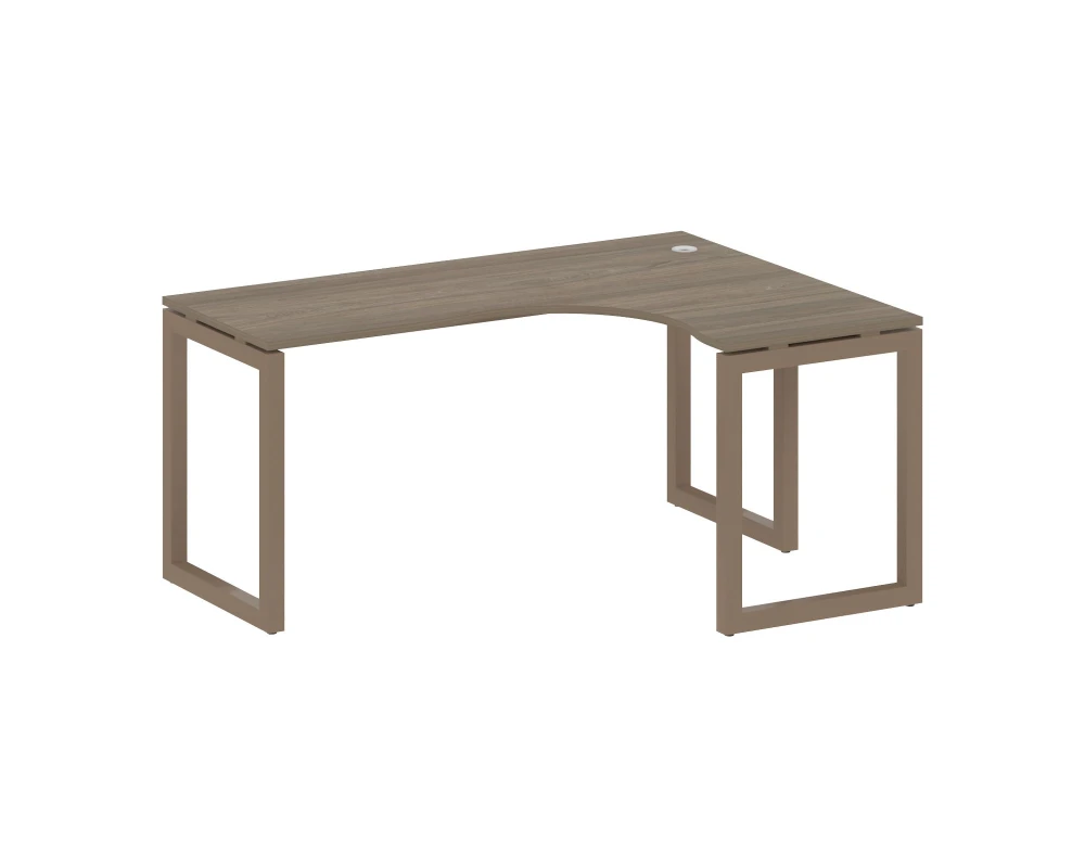 Стол криволинейный правый на О-образном м/к 1600x1200x750 Метал Систем Куатро 5x5 / Metal System Quattro 5x5