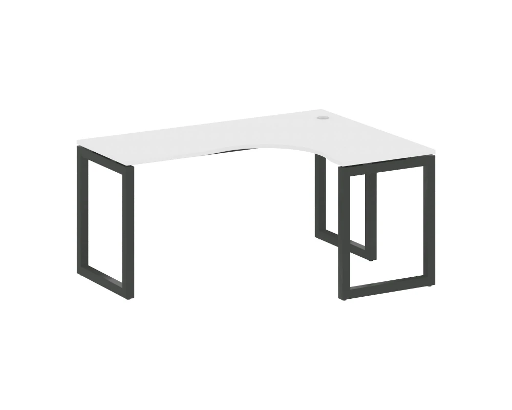 Стол криволинейный правый на О-образном м/к 1600x1200x750 Метал Систем Куатро 5x5 / Metal System Quattro 5x5