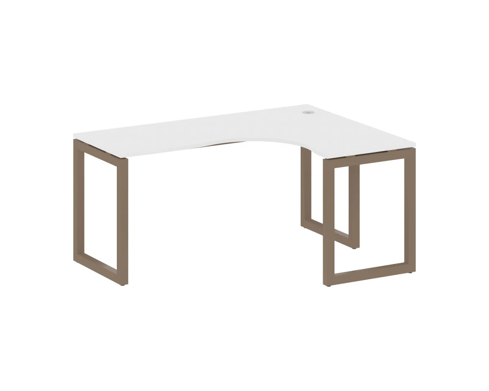 Стол криволинейный правый на О-образном м/к 1600x1200x750 Метал Систем Куатро 5x5 / Metal System Quattro 5x5